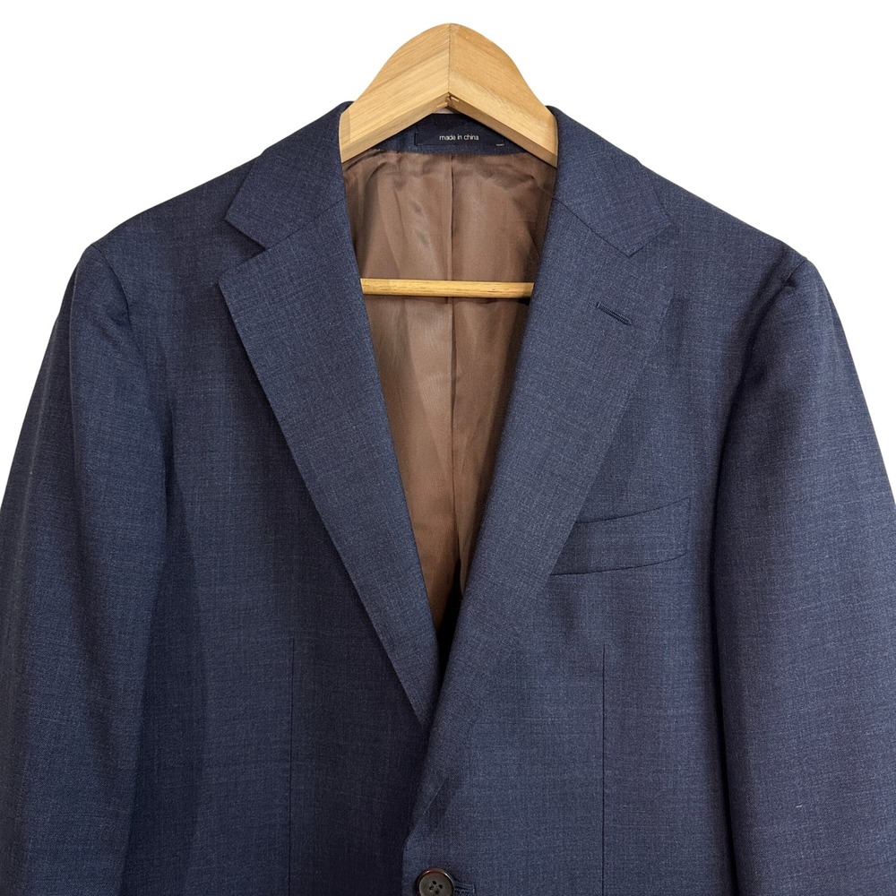 Suitsupply Havana Blue Wool Blazer Sport Coat Vitale Barberis Canonico 38R *READ - Picture 9 of 9